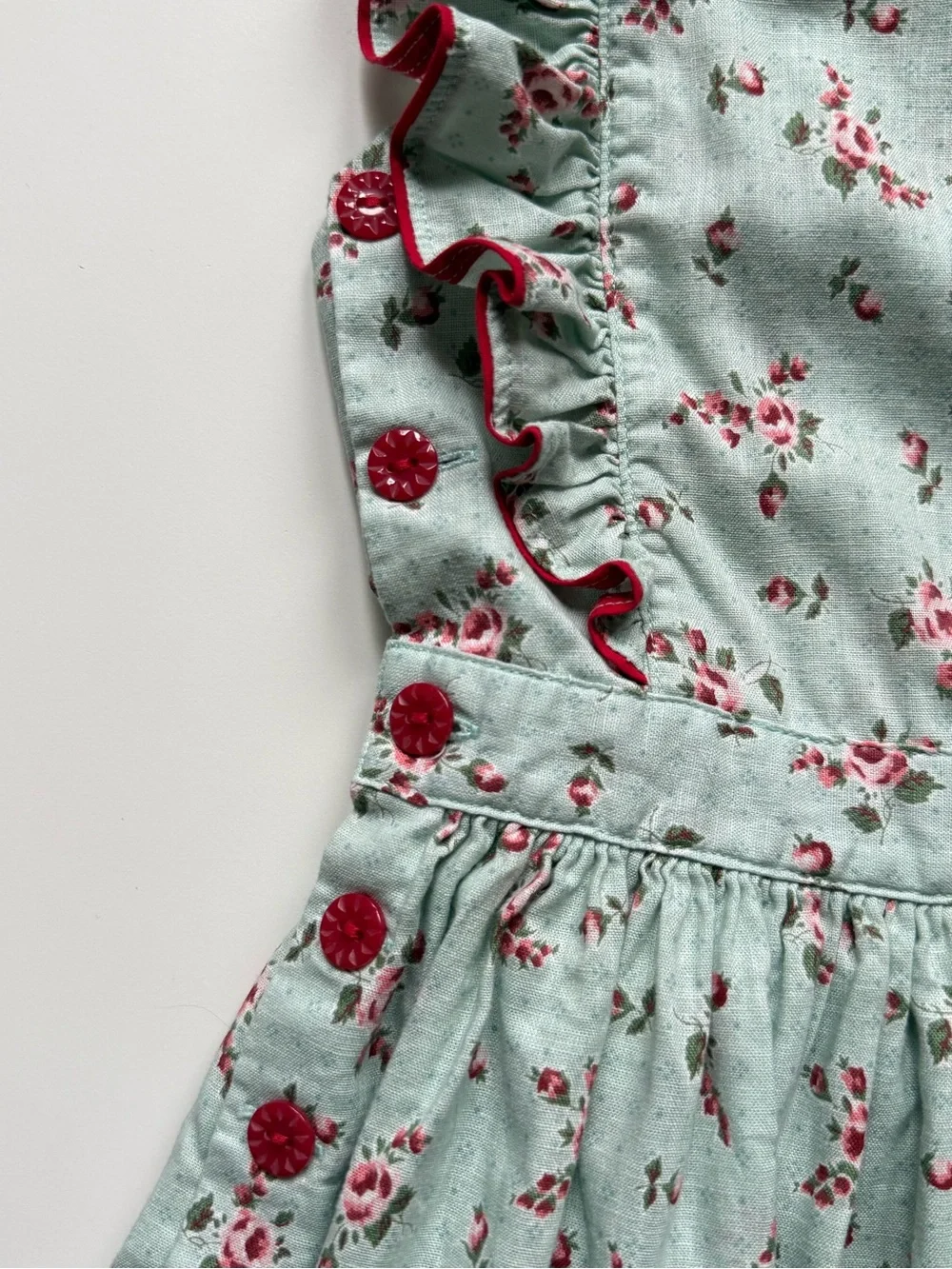 Ralph Lauren Girls Floral Linen-Cotton Dress - Size 6